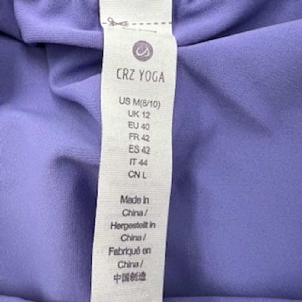 CRZ YOGA Womens Athletic Skort Dark Lavender Purple Sports Skirt Size M 8-10 - Picture 9 of 11